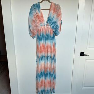 Vibrant Tie-Dye Maxi Dress